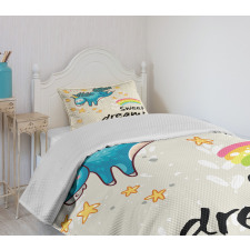 Unicorn Rainbow Bedspread Set