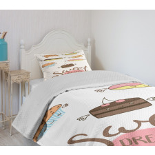 Éclair and Cake Bedspread Set