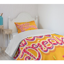 Colorful Candies Bedspread Set