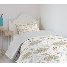 Sleeping Animals Bedspread Set