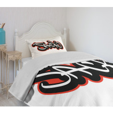 Graffiti Font Male Name Bedspread Set