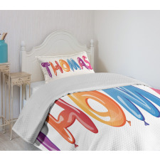 Colorful Common American Boy Bedspread Set