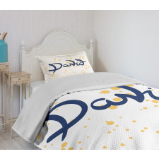 Lettering Style Name Bedspread Set