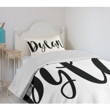 Font Design Bedspread Set