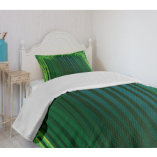 Green Leafy Branches Bedspread Set