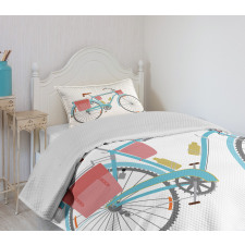 Classic Tour Bike Bags Bedspread Set