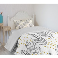 Herbs Leaves Artwork Bedspread Set