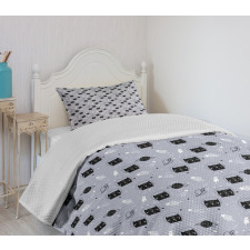 Astronaut Cats Bedspread Set