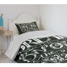 Vintage Motivation Bedspread Set