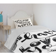 Love Each Other Bedspread Set