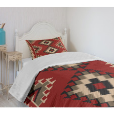 Afghan Style Motifs Bedspread Set