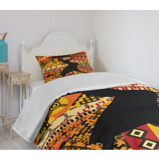 Folk Patterns Bedspread Set