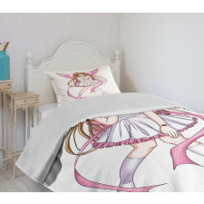 Cartoon Pixie Fairy Angel Bedspread Set