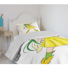 Fantasy Manga Fairy Girl Bedspread Set