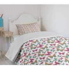 Colorful Wings Bedspread Set