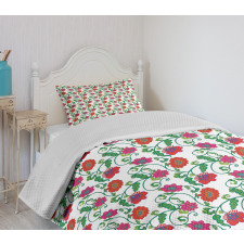 Romantic Spring Petals Bedspread Set