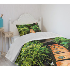 Tropical Growth Bedspread Set