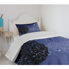 Tree Silhouette Bedspread Set