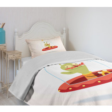 Alien Character Bedspread Set