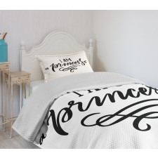 Girlish Words Bedspread Set