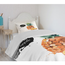 Sketch Hawaii Pineapple Bedspread Set