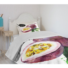 Watercolor Exotic Design Bedspread Set