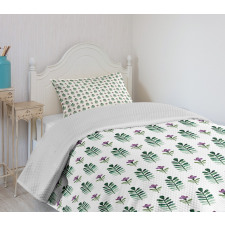 Violet Blossom Botany Bedspread Set