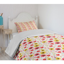 Springtime Poppy Art Bedspread Set