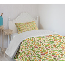Healthy Cooking Theme Bedspread Set
