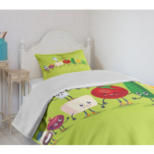 Greek Salad Funny Bedspread Set