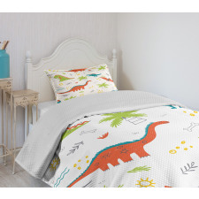 Prehistoric Wildlife Bedspread Set