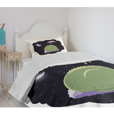 Sleeping Kid Dragon Bedspread Set