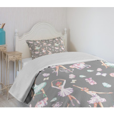 Dancers and Unicorns Bedspread Set