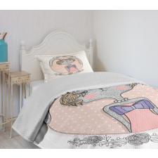 Bunny Portrait Bedspread Set