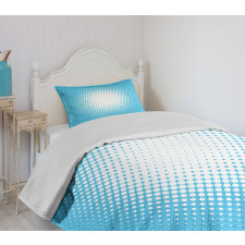 Sunny Haze Faded Dots Bedspread Set