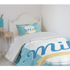 Splashing Milk Jar Bedspread Set