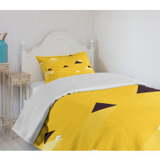 Triangles Retro Bedspread Set