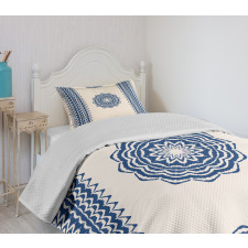 Oriental Zigzag Ethnic Bedspread Set