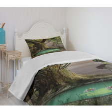 Enchanted Tree Fort Pond Bedspread Set