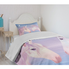 2 Akhal Teke Unicorns Bedspread Set