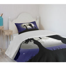 Rampant Horse and Girl Bedspread Set