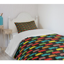 Colorful Van Bus Trailer Bedspread Set