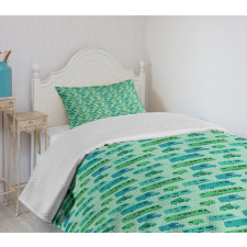 Squares and Caravans Bedspread Set