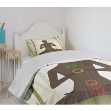 Yoga in Bamboo Stems Bedspread Set