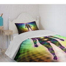 Geometric Diagram Energy Bedspread Set