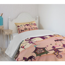 Oriental Fantasy Theme Bedspread Set