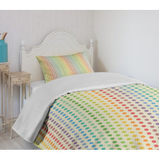 Colorful Dots Spectrum Bedspread Set