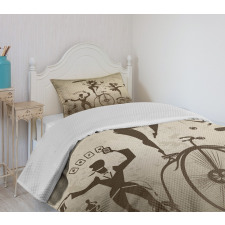 Acrobats and Magician Bedspread Set