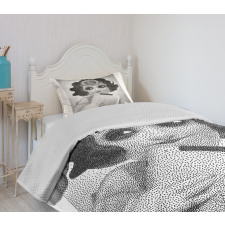 Pointillistic Pencil Art Bedspread Set