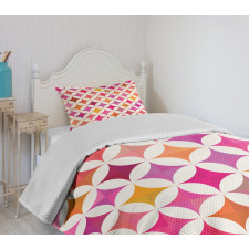 Semi Circles and Stars Bedspread Set